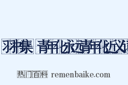 羽书集·青年化永远青年化近义词是什么意思的图片